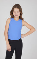 Girls Rib Basic Fitted Tank Top: Persian Jewel