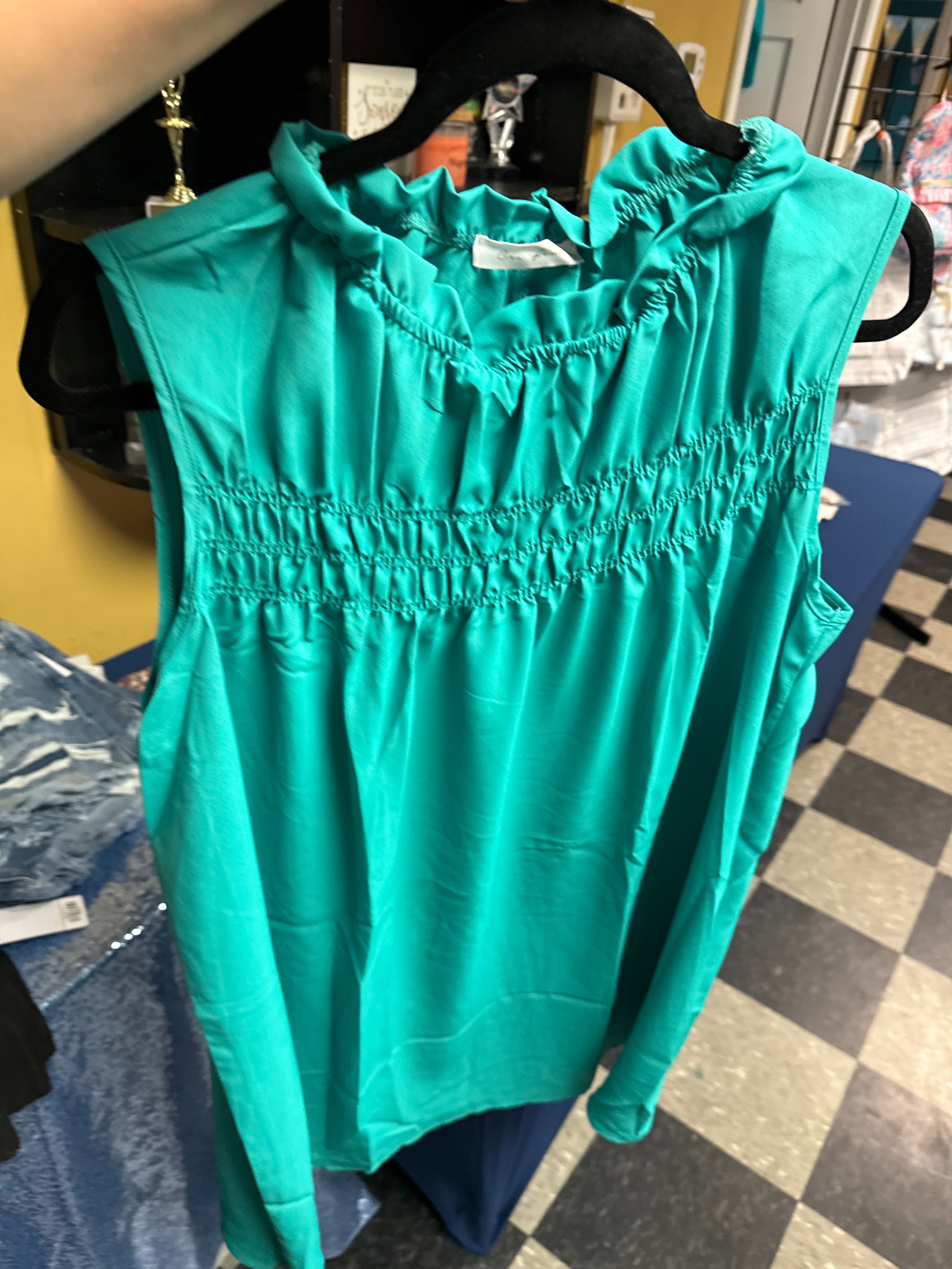 Green Sleeveless Dress