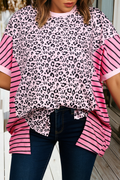 Leopard Striped Top