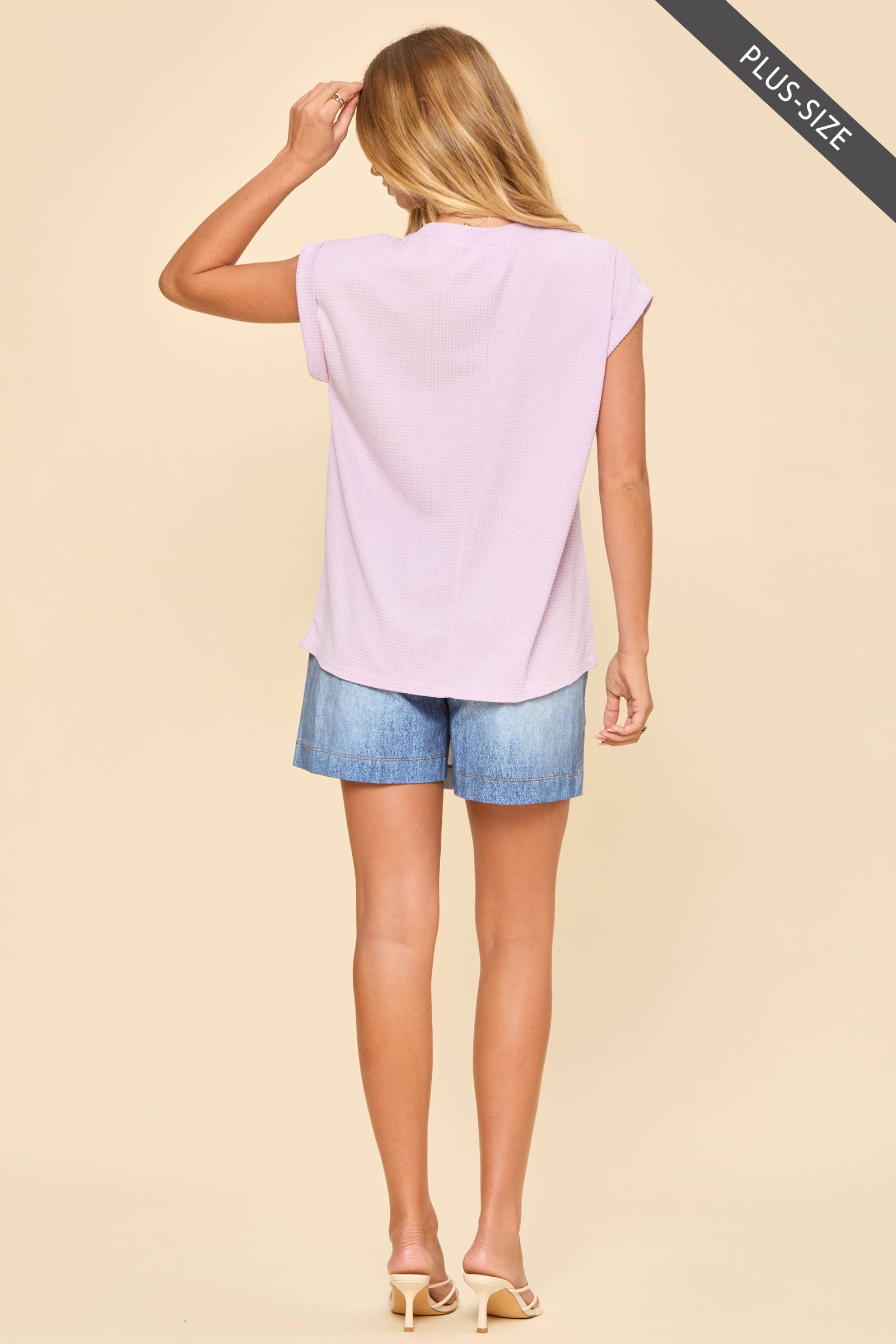 PLUS Waffle Knit Top