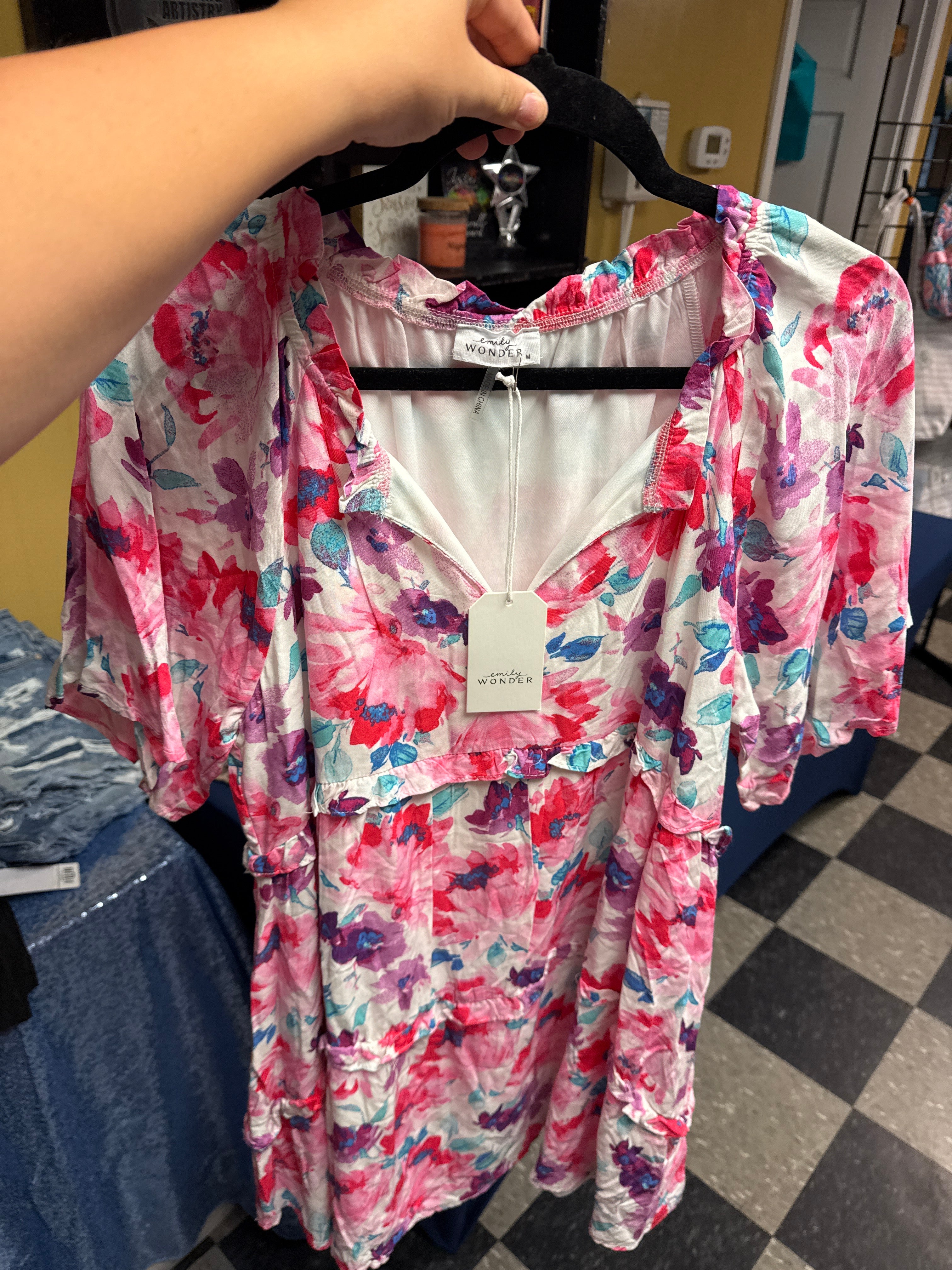 Watercolor Floral Dress