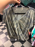 Camo cross top