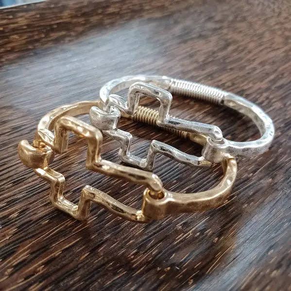 Cross Cuff Bracelet Gold