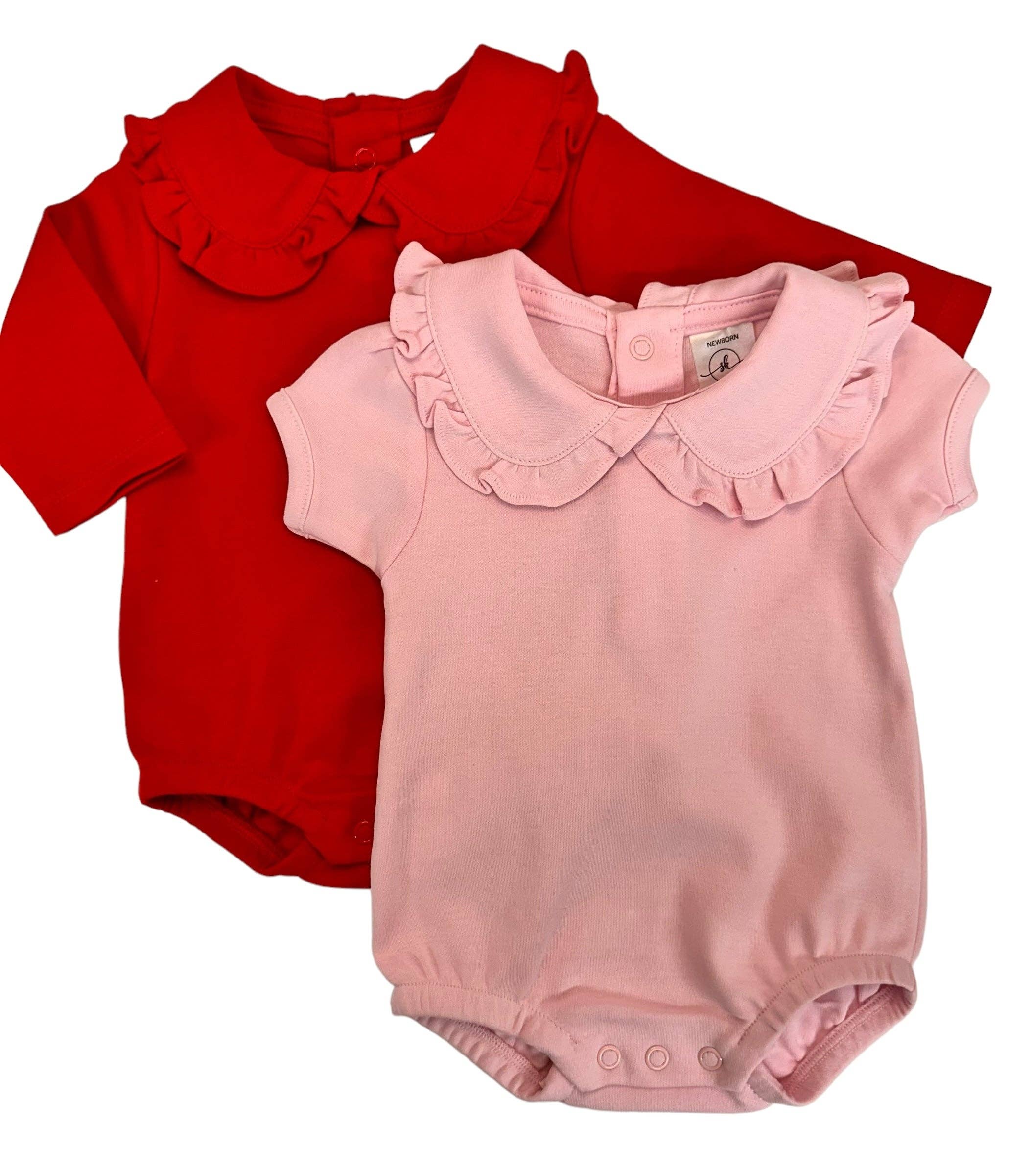 Ruffle Collar Bubble: Short Sleeve