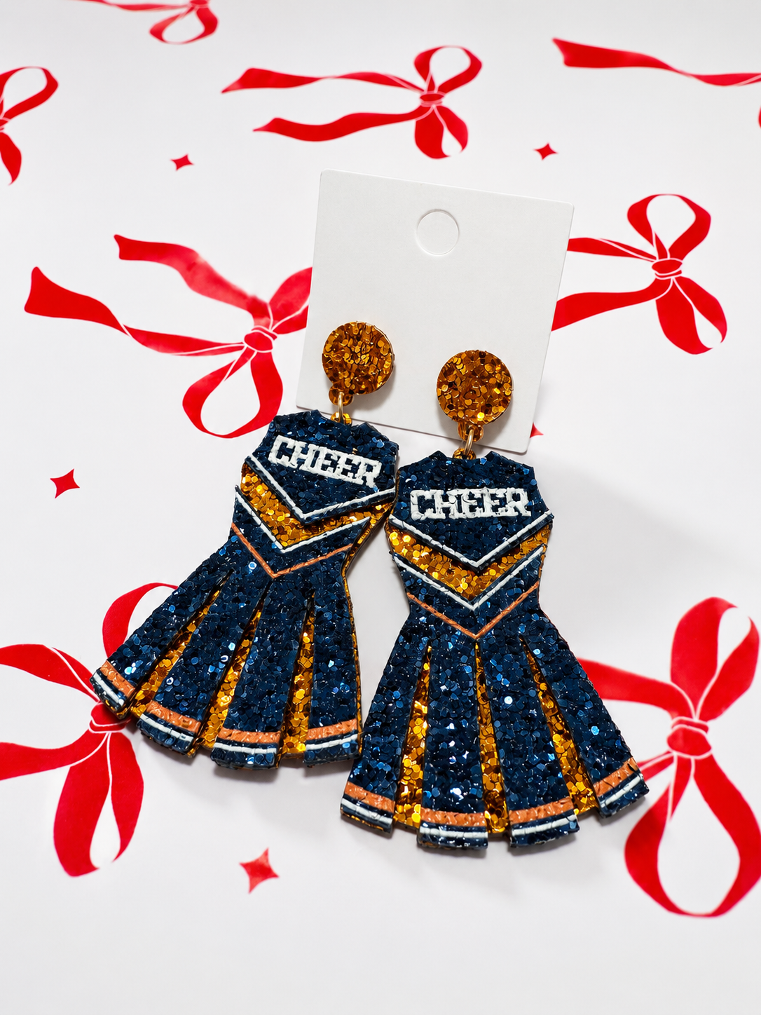 Glitter Cheerleader Earrings