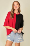 Game Day Top: BURGUNDY/BLACK